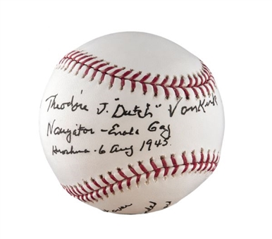 Dutch Van Kirk Signed Baseball with Full Inscriptions